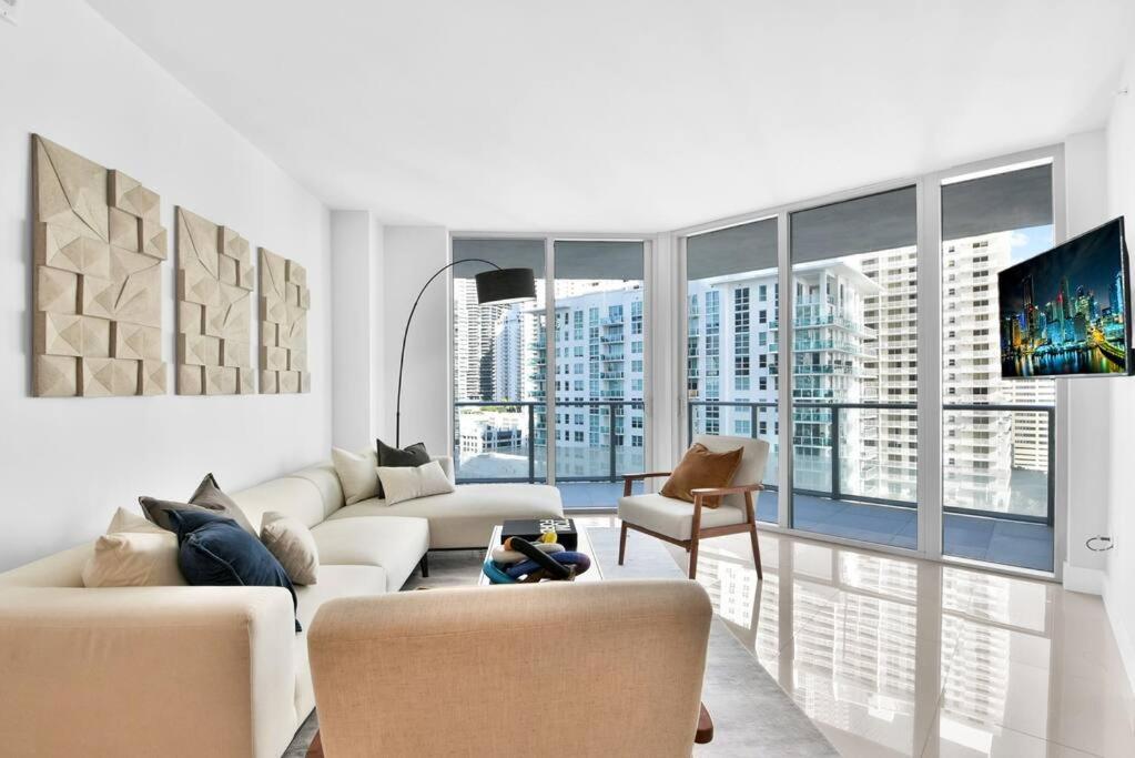 Lovely Upscale Condo Gorgeous View 2Bd 2Bath In Brickell Miami Exterior photo